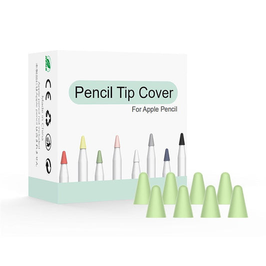 8Pcs Universal Wear Resistant Replacement Pen Nib Cases for Apple Pencil/Pencil (2nd Generation) - Green