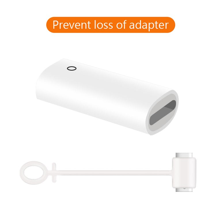 Silicone Cap Holder + Nib Cover + Connector Adapter Tether for Apple Pencil