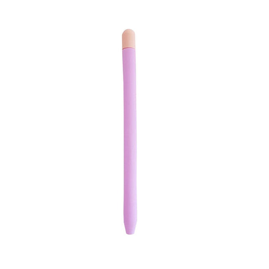 Soft Silicone Stylus Pen Sleeve Protective Case for Apple Pencil Pro / Pencil (2nd Generation) - Light Purple