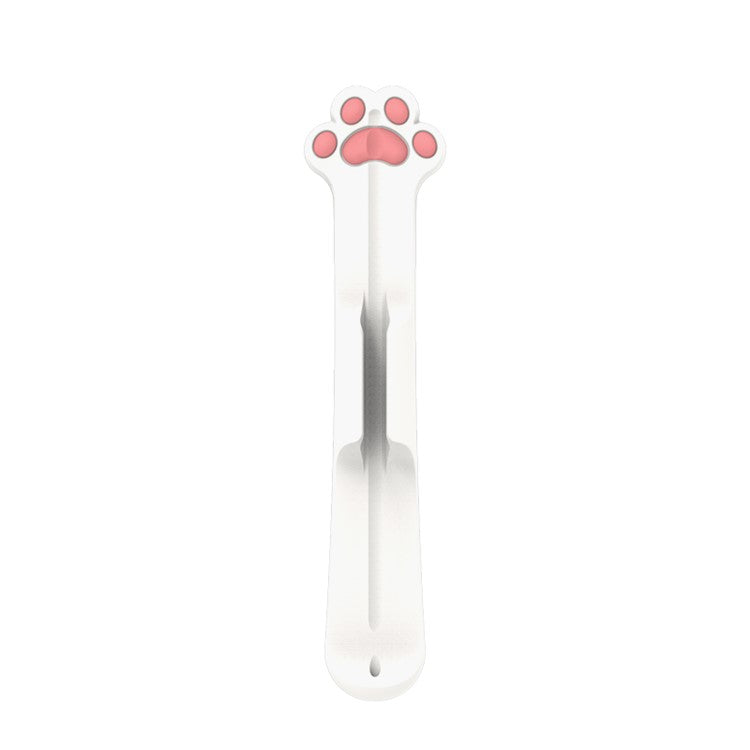 Love Mei Magnetic Attach Design Strong Adhesive Liquid Silicone Pencil Holder Sticker for Apple Pencil 1st / 2nd Generation - White Cat's Paw