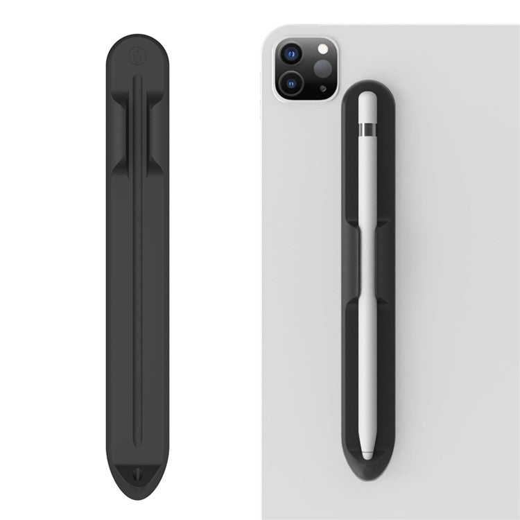 Love Mei Magnetic Liquid Silicone Pencil Case Holder Sticker Apple Pencil Pocket Sleeve for Apple Pencil 1st / 2nd - Black