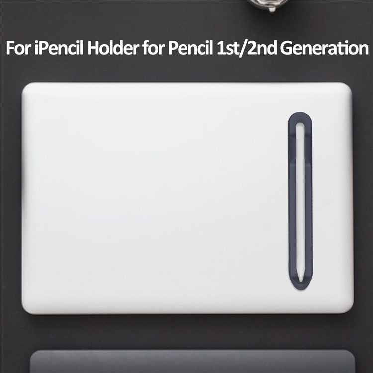 Love Mei Magnetic Liquid Silicone Pencil Case Holder Sticker Apple Pencil Pocket Sleeve for Apple Pencil 1st / 2nd - Black
