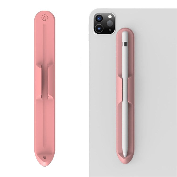 Love Mei Magnetic Liquid Silicone Pencil Case Holder Sticker Apple Pencil Pocket Sleeve for Apple Pencil 1st / 2nd - Pink