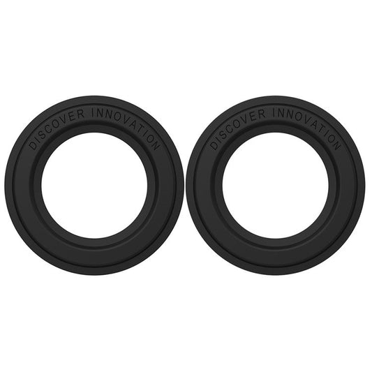 NILLKIN 2Pcs Slim and Compact  Strong Magnet Absorption SnapHold Magnetic Sticker for Smartphones Compatible with MagSafe - Black
