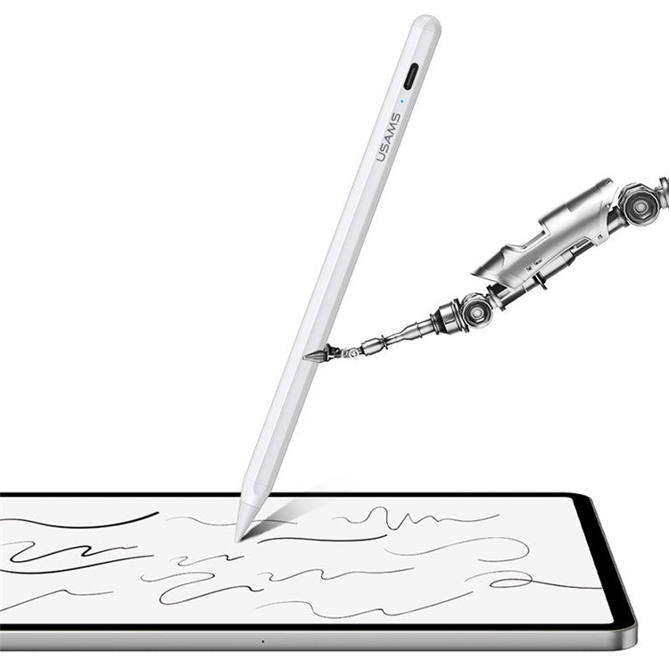 USAMS US-ZB223 Active Stylus Pen for iPad 2018-2021 Sensitivity Capacitive Palm Rejection Drawing Writing Tablet Pen