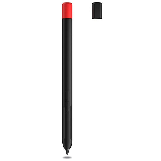 For Xiaomi Inspired Stylus Anti-Slip Case Liquid Silicone Holder Sleeve Skin Cover with Pen Cap - Black