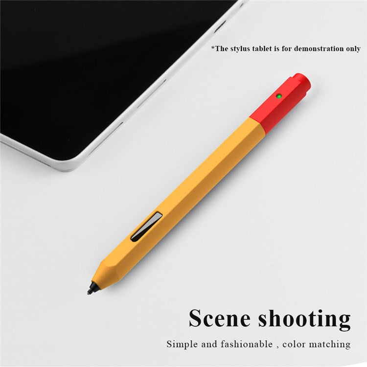 For Microsoft Surface Pen Liquid Silicone Protective Pencil Case Dust Proof Wrap Cover Sleeve - Sky Blue