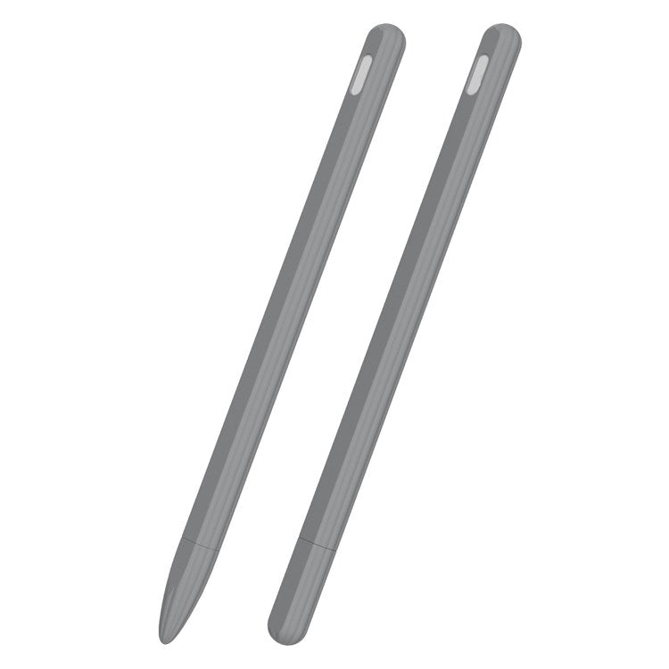 For Apple Pencil Pro / Pencil (2nd Generation) Anti-Slip Liquid Silicone Stylus Pen Sleeve Stylus Pen Cover - Grey