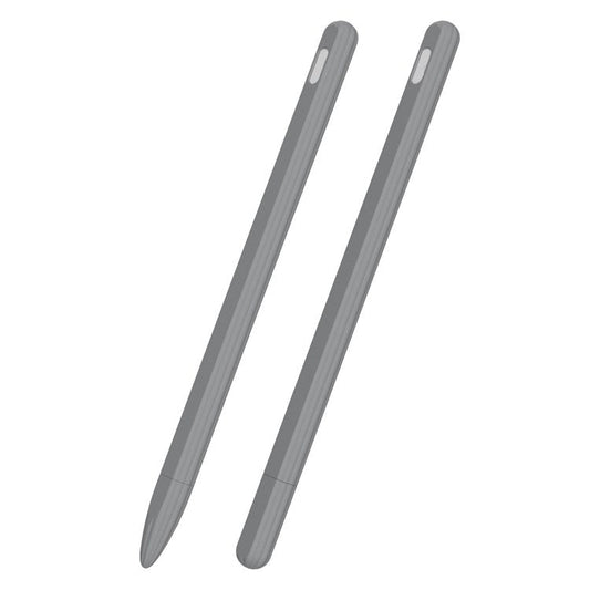 For Apple Pencil Pro / Pencil (2nd Generation) Anti-Slip Liquid Silicone Stylus Pen Sleeve Stylus Pen Cover - Grey