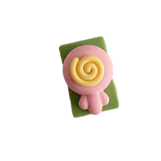 Cute Pattern Charging Cord Protector USB Data Cable Chomper USB Charger Saver for Lightning, Type-C, Micro USB Wires - Pink Sugar