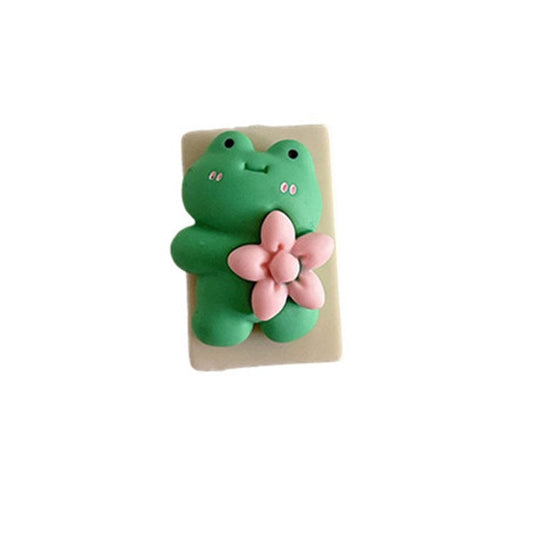 Cute Pattern Charging Cord Protector USB Data Cable Chomper USB Charger Saver for Lightning, Type-C, Micro USB Wires - Frog