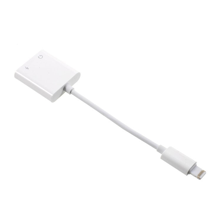 Dual Lightning Headphone Audio and Charge Adapter for iPhone 8/8 Plus/7 / 7 Plus, Support iOS 11.0 - White