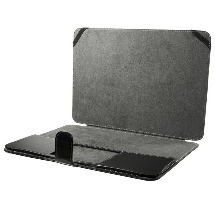 Crazy Horse Leather Protective Case for MacBook Air 13.3 inch - Black