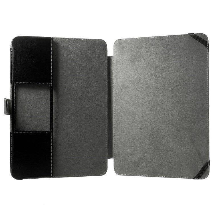 Crazy Horse Leather Protective Case for MacBook Air 13.3 inch - Black