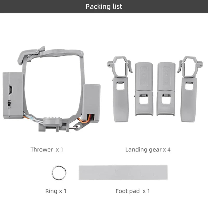 Uniqkart For EWB9199 For DJI Mavic Air 2/2S Release Device Airdrop System Payload Transport for Fishing, Wedding, Easter, Birthday Party, Family Reunion