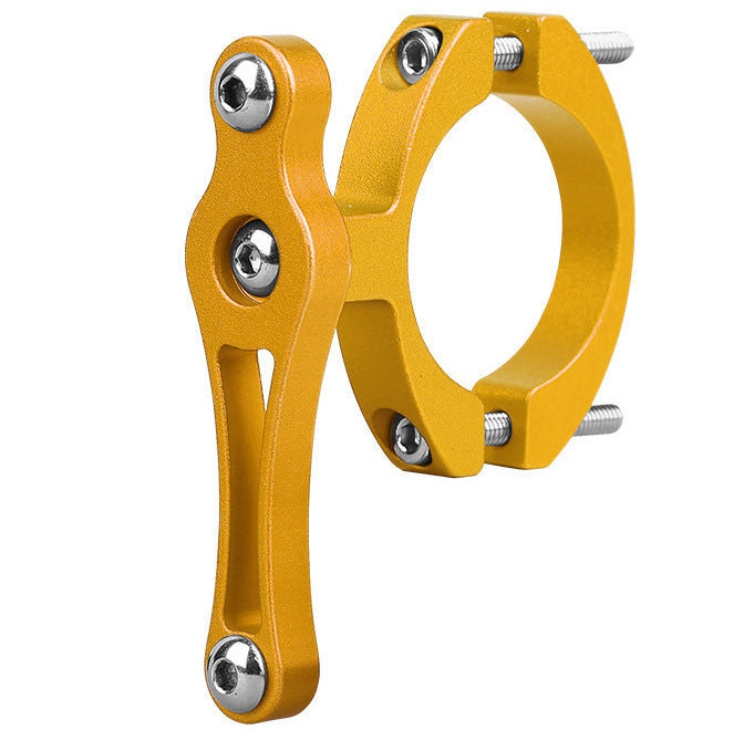 Uniqkart Aluminum Alloy Electric Motorcycle Bumper Water Cup Holder(Gold)