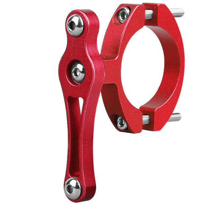 Uniqkart Aluminum Alloy Electric Motorcycle Bumper Water Cup Holder(Red)