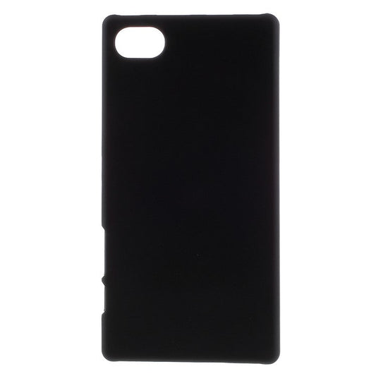 Rubberized PC Back Hard Cover Case for Sony Xperia Z5 Compact - Black