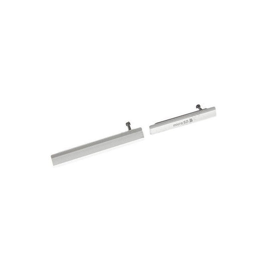 2 PCS / Set OEM Card Cap Set for Sony Xperia Z2 D6503 - White