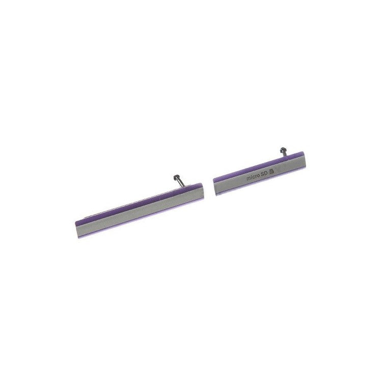 2 PCS / Set OEM Card Cap Set for Sony Xperia Z2 D6503 - Purple