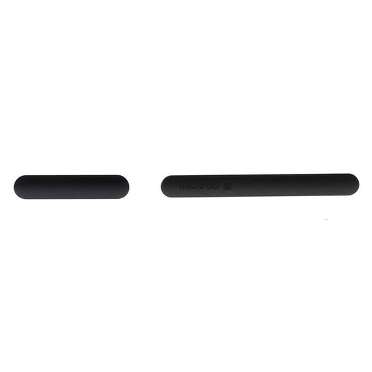 OEM Micro SD SIM Card Slots & USB Charging Port Anti-dust Plugs for Sony Xperia Z3 D6603 D6643 D6653 D6616 - Black
