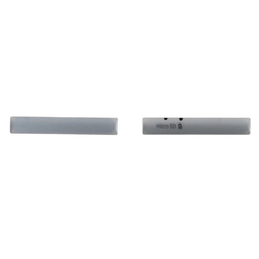 OEM Micro SD SIM Slots & USB Charging Port Anti-dust Cover for Sony Xperia Z3 Compact D5803 D5833 - White