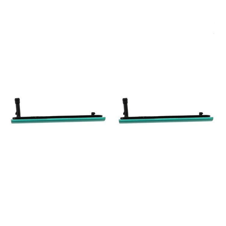 OEM Micro SD SIM Slots & USB Charging Port Anti-dust Cover for Sony Xperia Z3 Compact D5803 D5833 - Cyan