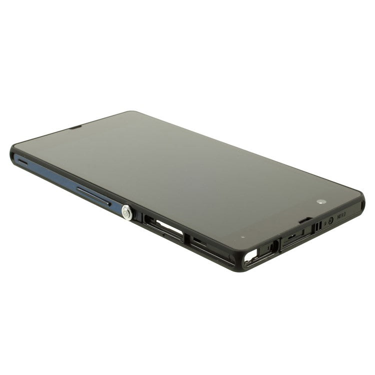 For Sony Xperia Z C6603 L36h LCD Screen and Digitizer Assembly with Front Housing OEM - Black