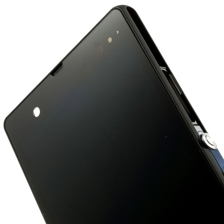 For Sony Xperia Z C6603 L36h LCD Screen and Digitizer Assembly with Front Housing OEM - Black