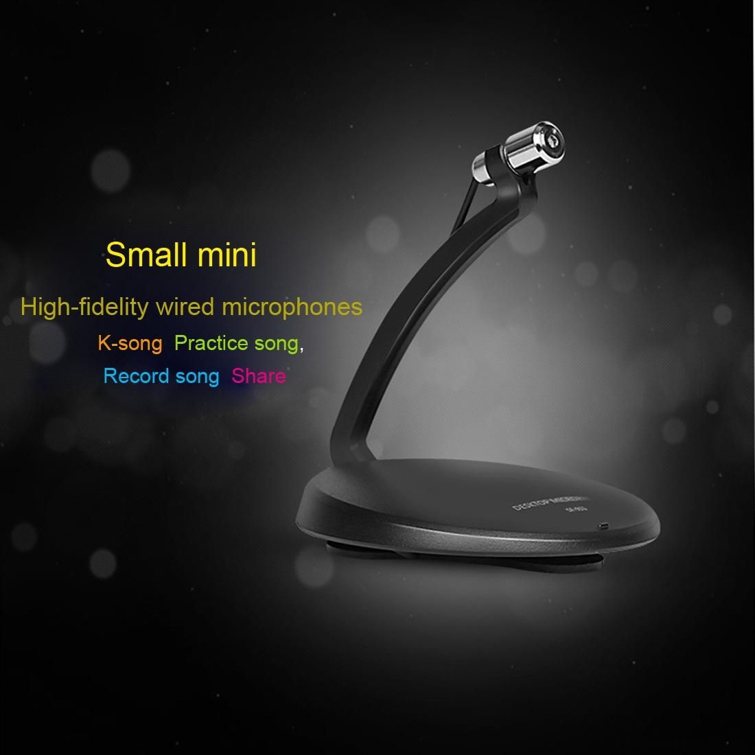 Yanmai SF-911B USB 2.0 Professional Condenser Sound Recording Microphone with Base Holder, Cable Length: 1.5m, Compatible with PC and Mac for Live Broadcast Show, KTV, etc. (Black)