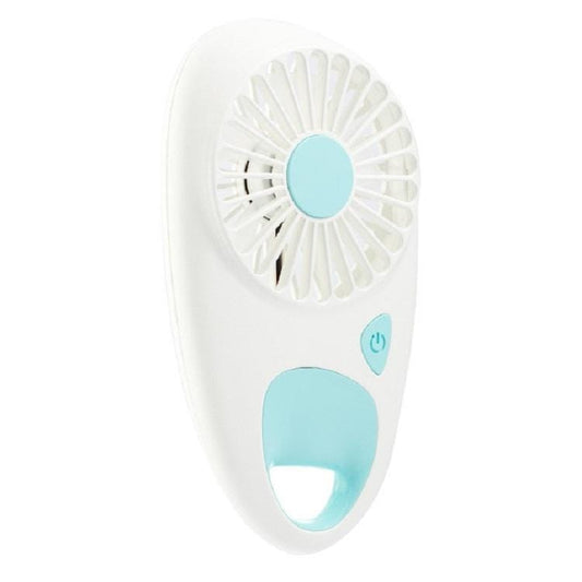 Portable Mini USB Rechargeable Fan Ventilation Air Conditioning Fan For Outdoor Travel (White)