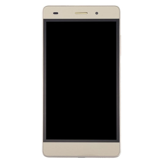 LCD Screen and Digitizer Assembly with Front Housing Part for Huawei Ascend P8 Lite - Gold