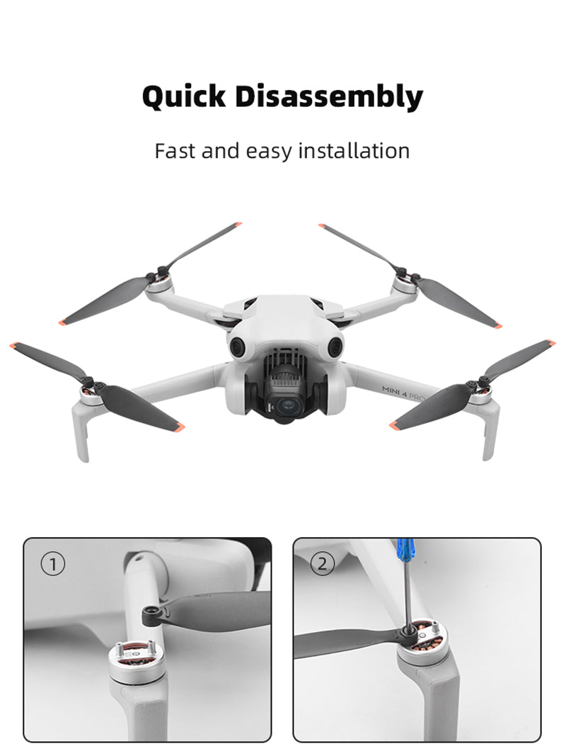 Uniqkart ForBRDRC 2Pair For DJI Mini 4 Pro Propellers RC Drone Spare Blade Replacement Parts