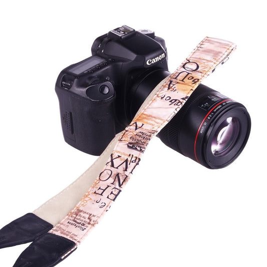 LYNCA LI-04 European and American Style Series Champagne Pattern Universal Genuine Leather Shoulder Neck Strap Camera Strap for Nikon / Canon / Sony / Panasonic / SLR DSLR ILDC (Style5)