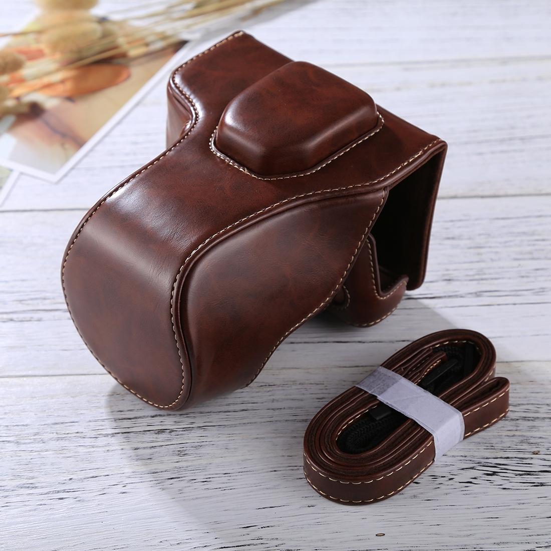 Full Body Camera PU Leather Case Bag with Strap for FUJIFILM XT10 / XT20 (Coffee)