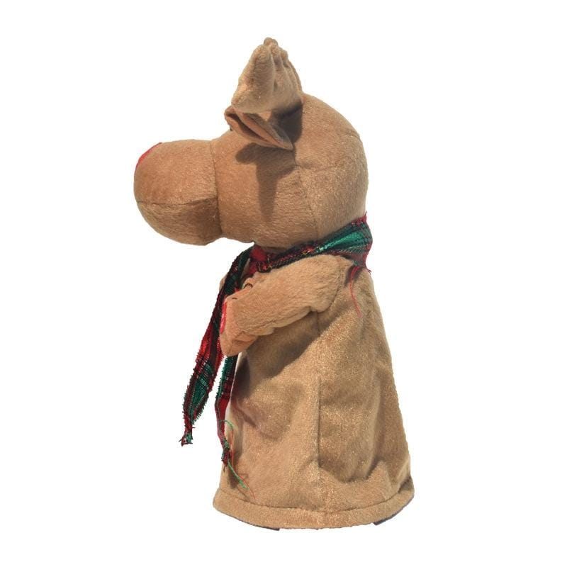 Christmas Ornament Electric Musical Spinning Deer Doll