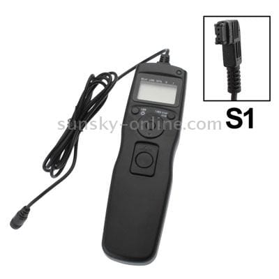 LCD Display Timer Remote Control for Sony ?100 / ?200 / ?300 / ?350 / ?700 / ?900 (Black)