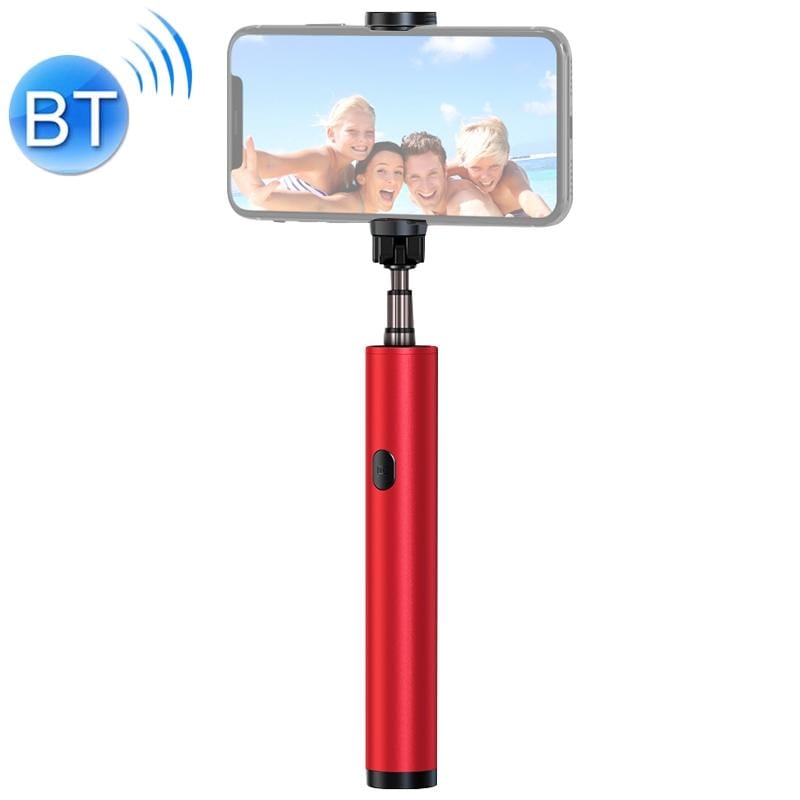 JOYROOM JR-Oth-AB601 Magic Flute Series Bluetooth Wireless Selfie Stick (Red)