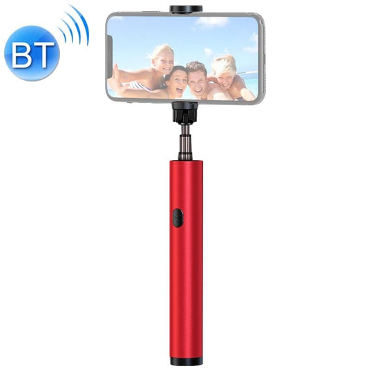JOYROOM JR-Oth-AB601 Magic Flute Series Bluetooth Wireless Selfie Stick (Red)
