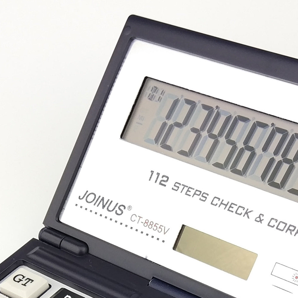 Folding Desktop Electronic Calculator 12 Digits 112 Steps