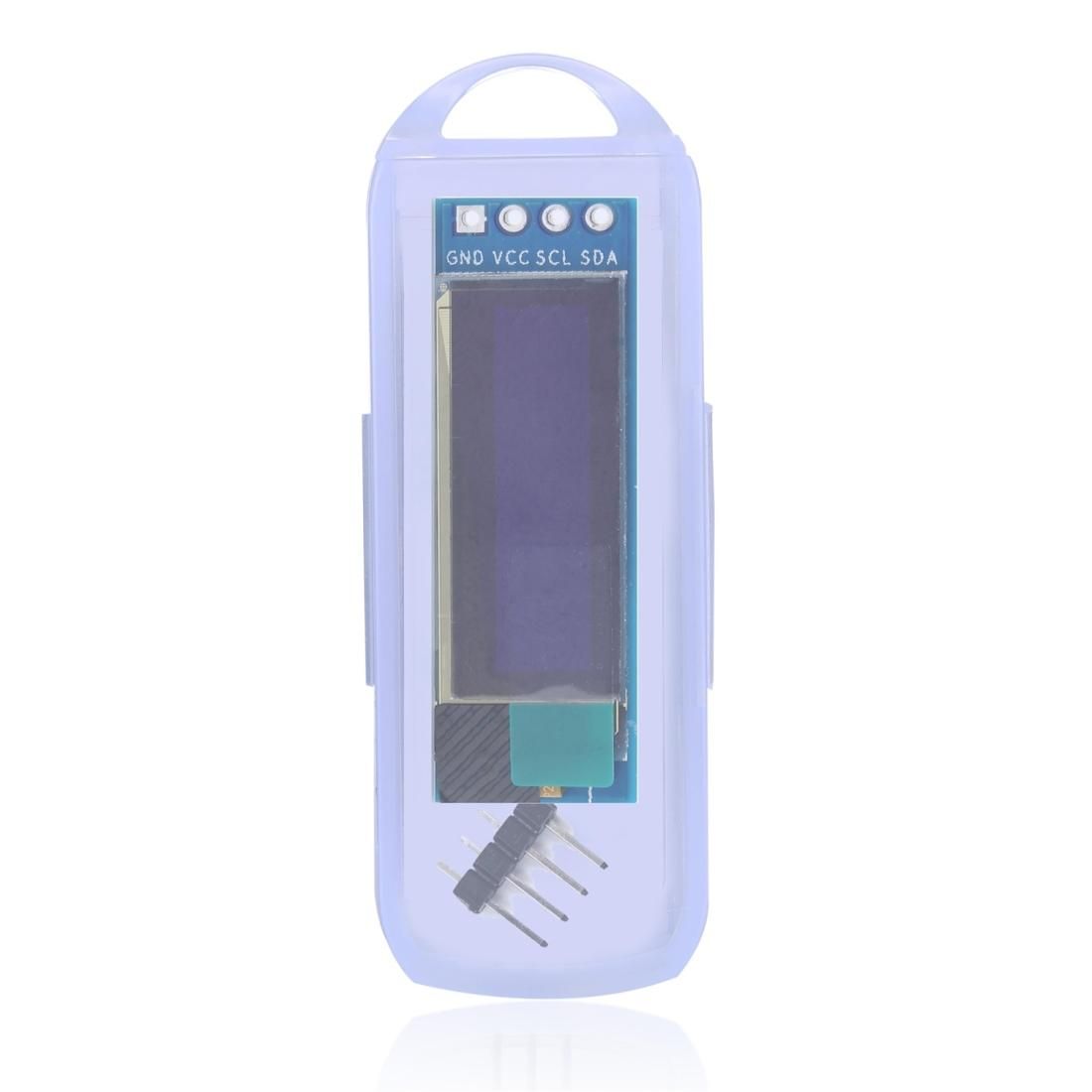 LDTR-WG0185 0.91 inch 128x32 IIC I2C Blue/White OLED LCD Display DIY Module DC3.3V 5V for PIC Arduino (Blue)