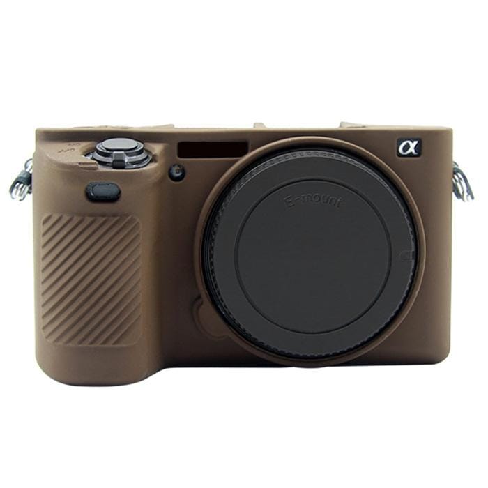 PULUZ Soft Silicone Protective Case for Sony ILCE-6500 (Coffee)