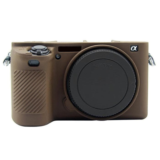 PULUZ Soft Silicone Protective Case for Sony ILCE-6500 (Coffee)