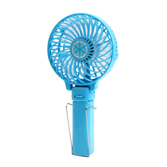 Mini Portable Foldable Fan with Clip (Blue)