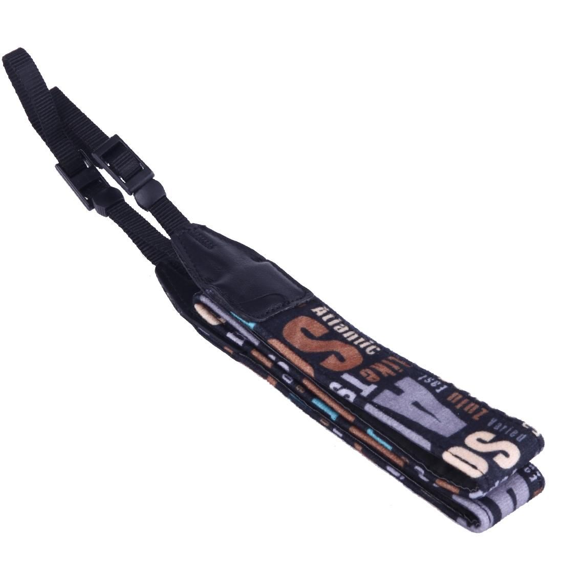 LYNCA LH-05 British Style Series Orange English Words Universal Genuine Leather Shoulder Neck Strap Camera Strap for Nikon / Canon / Sony / Panasonic / SLR DSLR ILDC (Style3)