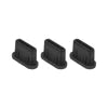 Uniqkart For EWB9372 3Pcs Dust Plug for DJI Mini 3 Pro Drone Remote Controller Interface Silicone Waterproof Type-C Port Plugs - Black