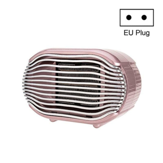 800w Mini Heater Home Desktop Energy Saving Small Solar Heater, Size:EU Plug (Pink )