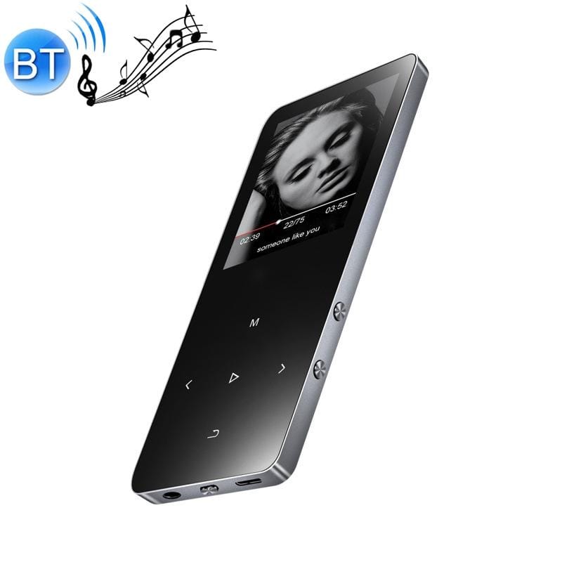 X2 1.8 inch Touch Screen Metal Bluetooth MP3 MP4 Hifi Sound Music Player 8GB (Silver)