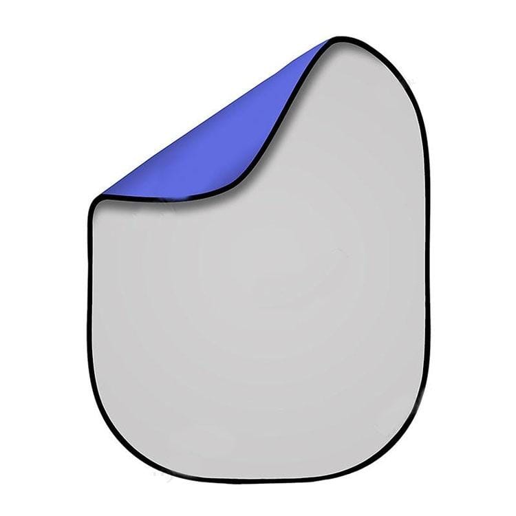 2 PCS Double-sided cutout camera photo photography keying shooting background board mixed background cloth, Size:100x150cm, Color:Blue Gray