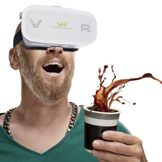 Virtual Reality 3D Video Glasses for iPhone 6 Plus / Galaxy S7 etc. 3.5 inch - 5.7 inch Smartphone (White)